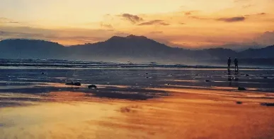 Rood eiland strand