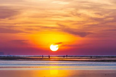 Zonsopgang bij Sanur Beach Bali