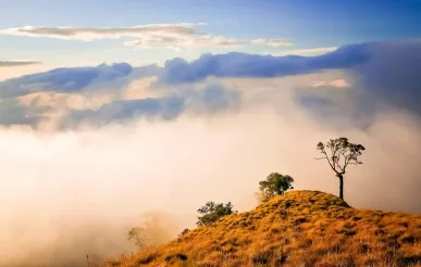Uitzicht vanaf de berg Rinjani